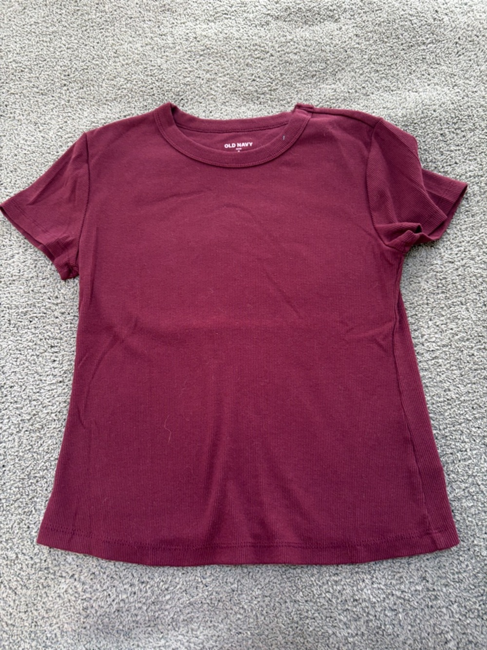 Old Navy Women's Short Sleeve Crewneck Tee - Wine